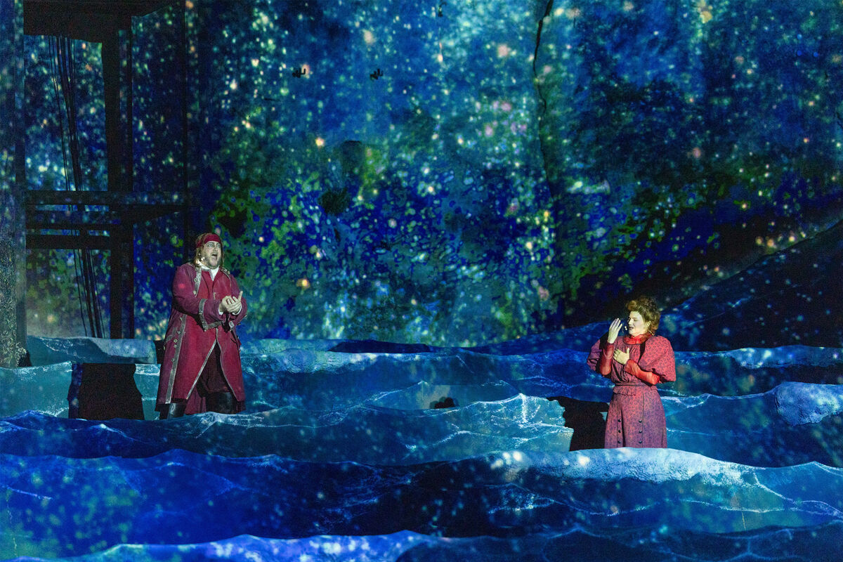 Der fliegende Holländer Fotoprobe 276 Sänger im Wasser